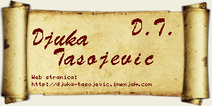 Đuka Tasojević vizit kartica